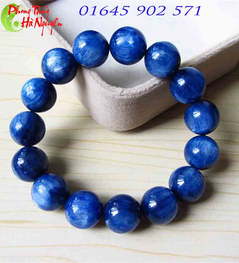 đá quý hà nguyễn- vòng tay đá kyanite